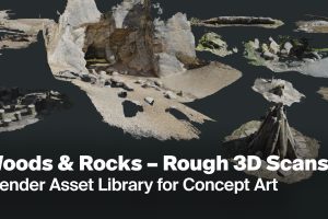 Artstation – Woodland Assets for Concept Art – Blender Asset Library – Quick and Dirty 3D Scans C5409