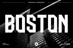 UI8 – Boston – Dispaly Typeface U1116