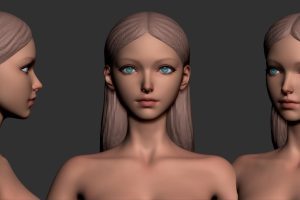 Artstation – Juliette Female Stylized Anime Base  C5417