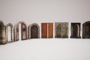 Unreal Engine – Medieval – VOL 11 – Doors  UE535