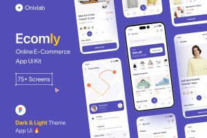 UI8 – Ecomly | E-commerce Mobile App UI Kit U1133
