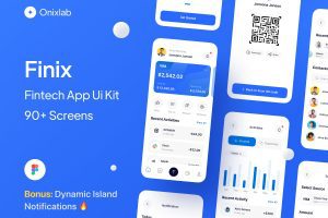 UI8 – Finix – Fintech Mobile App Ui Kit U1142