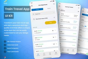 UI8 – Rail – Train Travel App UI Kit U1169