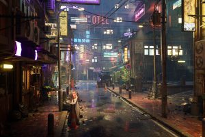 Unreal Engine –Rainy Neon Streets UE318