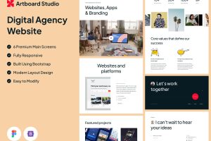 UI8 – Artboard Studio – Premium Design Agency Template with Figma + Bootstrap U1204