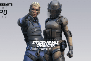 Unreal Engine – Stylized Military Female UE1162