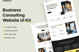 UI8 – Consulti – Business Consulting Website UI Kit U1041