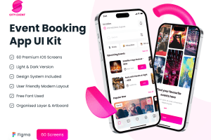 UI8 –    Event Booking App UI Kit U1050
