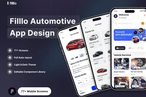 UI8 –    Filllo Automotive App UI Kit U1052