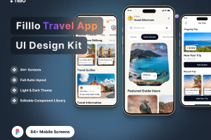 UI8 – Filllo Travel App UI Design Kit U1054