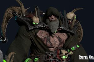 Unreal Engine –Orc Warlock (Modular) UE353