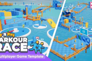 Unreal Engine –Parkour Race – Multiplayer Blueprint Game Template – Platformer UE355