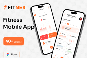 UI8 – Fitnex – Fitness Mobile App UI Kit U1058