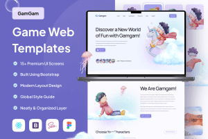 UI8 – Gamgam – Game Web Templates U1064