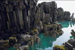 Unreal Engine – Basalt Columns and Rocks 21 Types – AssetKit PBR UE494