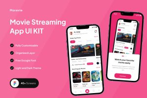 UI8 – Morevie – Movie Streaming App UI KIT U1283
