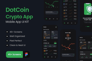 UI8 – DotCoin – Crypto Wallet App UI Kit U1225
