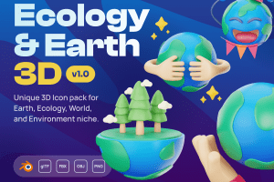 UI8 – Earthy – Ecology & Earth 3D Icon Set U1227