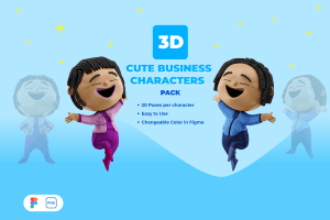 UI8 – 3D CUTE BUSINESS CHARACTER U1334