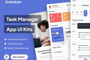 UI8 – Scheduler – Task Manager App UI Kits U1305