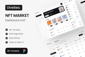 UI8 – DiveSea – NFT Market Dashboard UI KIT U1355