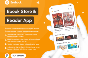 UI8 – Erabook – Ebook Store & Reader App UI Kit U1232