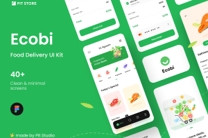 UI8 – Ecobi – Food & Delivery UI Kit U1359