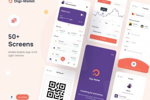 UI8 – Digiwallet – Stock Market App UI KIT Design U1222