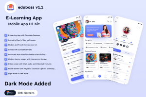 UI8 – Eduboss E-Learning App UI Kit U1361