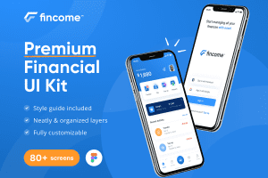 UI8 – Fincome – Finance Premium UI Kit Templates U1372