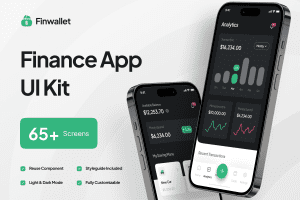 UI8 – Finwallet – Finance Mobile App UI Kit U1374
