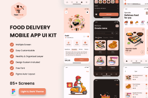 UI8 – Food Delivery Mobile App UI KIT U1376