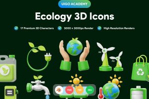 UI8 – Ecology 3D Icon U1228