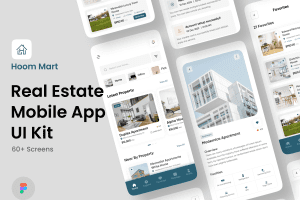UI8 – Hoom Mart – Real Estate App UI Kit U1386
