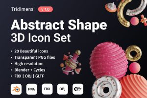 UI8 – 3D Abstract Shape U1333