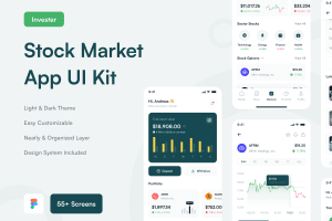 UI8 – Invester – Stock Investment App UI Kit U1388