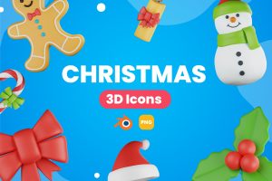UI8 – Christmas 3D icons U1349