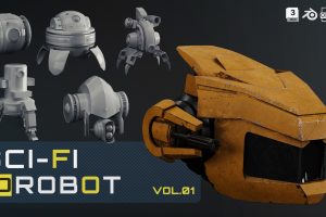 Artstation – 10 SCI-FI ROBOT_VOL.01 C5457