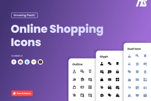UI8 – Online Shopping Icon Pack U1409