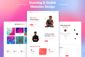UI8 – Personal Portfolio Web UI Kit U1412