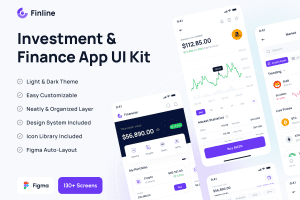UI8 – Finline – Investments & Finance App UI Kit U1243