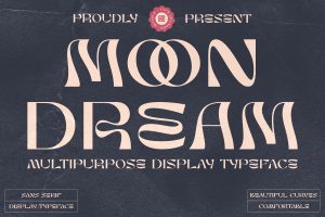 UI8 – Moon Dream Display Typeface U1404