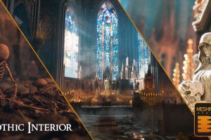 Unreal Engine – Gothic Interior Megapack UE1500