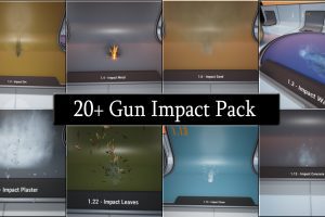 Unreal Engine – 20+ Gun Impact Particles UE1515