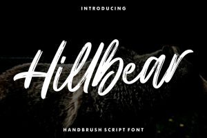 UI8 – Hillbear – Handbrush Script Font U1254