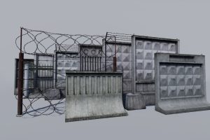Unreal Engine – Modular Concrete and Metallic Fence Pack UE1549