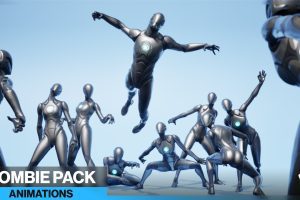 Unreal Engine – 105 Zombie Animations Mocap + 281 Bonus Zombie Audio UE1563