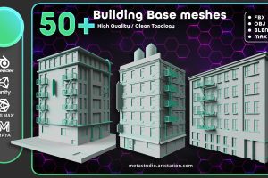 Artstation – 50 Building Base Mesh C5489