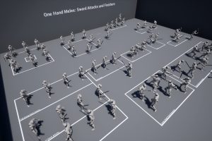 Unreal Engine – One Hand Sword Attacks And Finishers UE1633