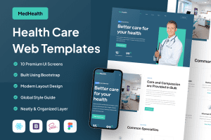 UI8 – MedHealth – Health Care Web Templates U1275